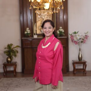 pink kurti for daily wear women