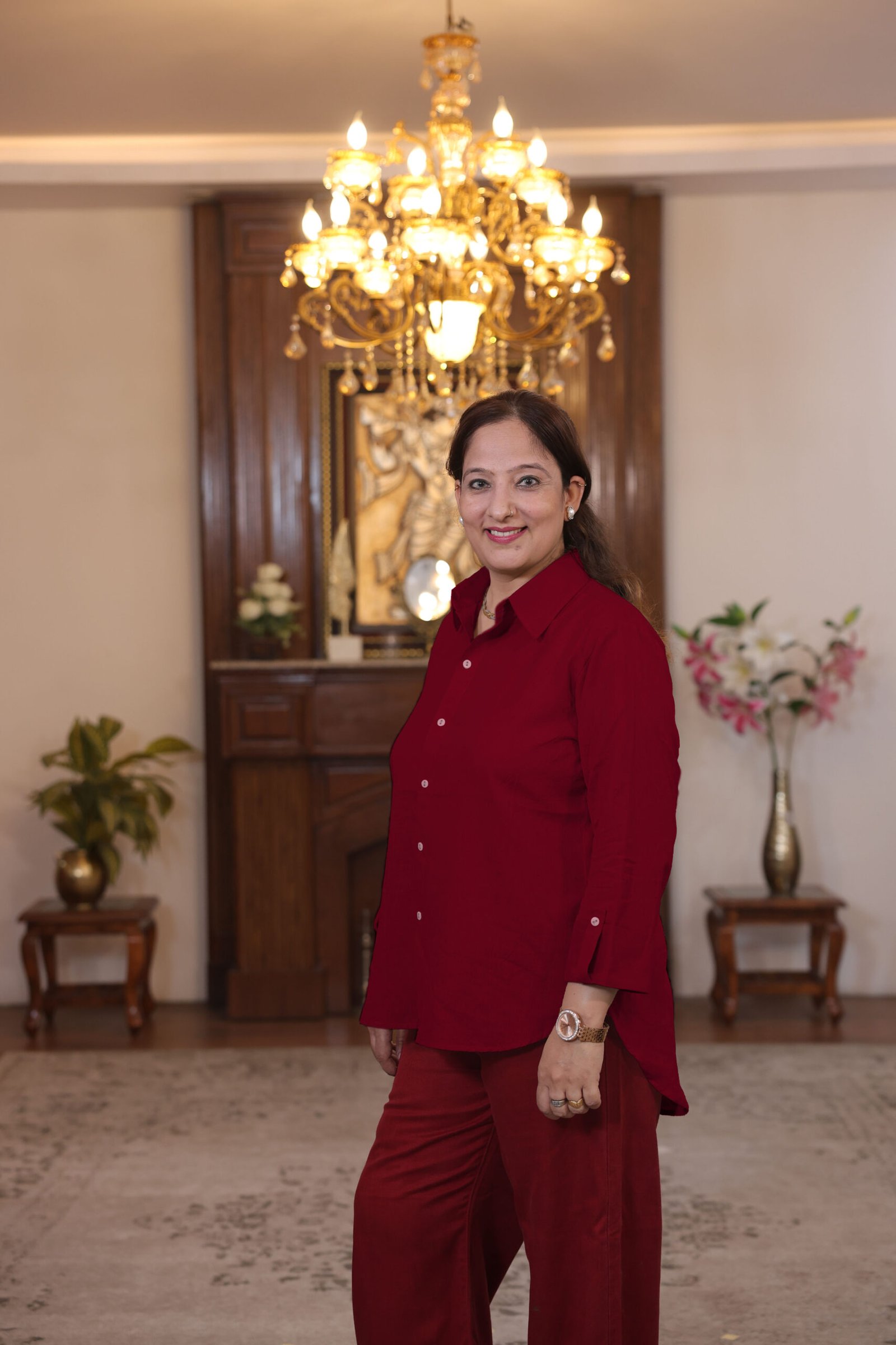 collar shirt (maroon)