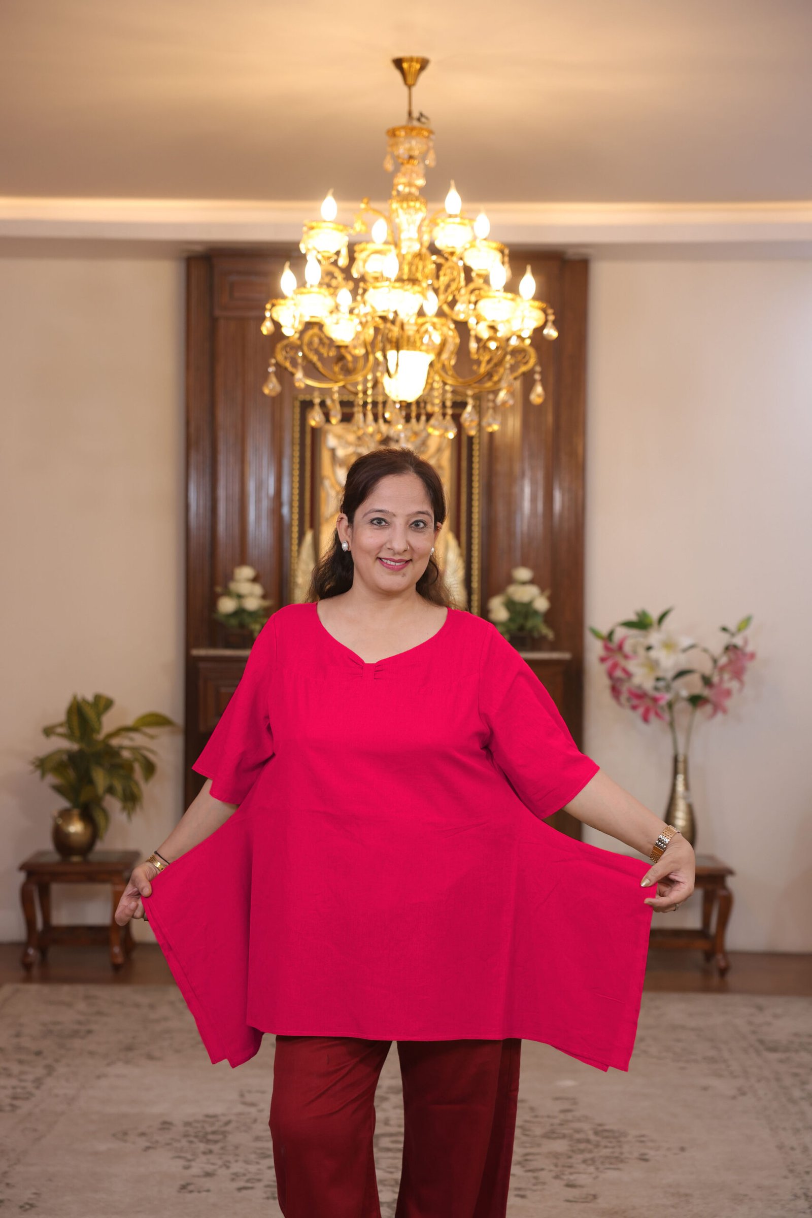 half kaftan (hot pink)