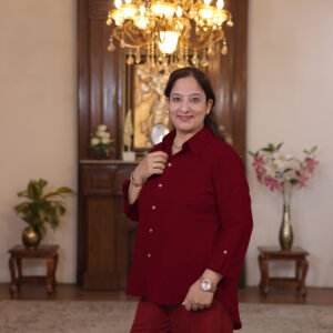 collar shirt (maroon)