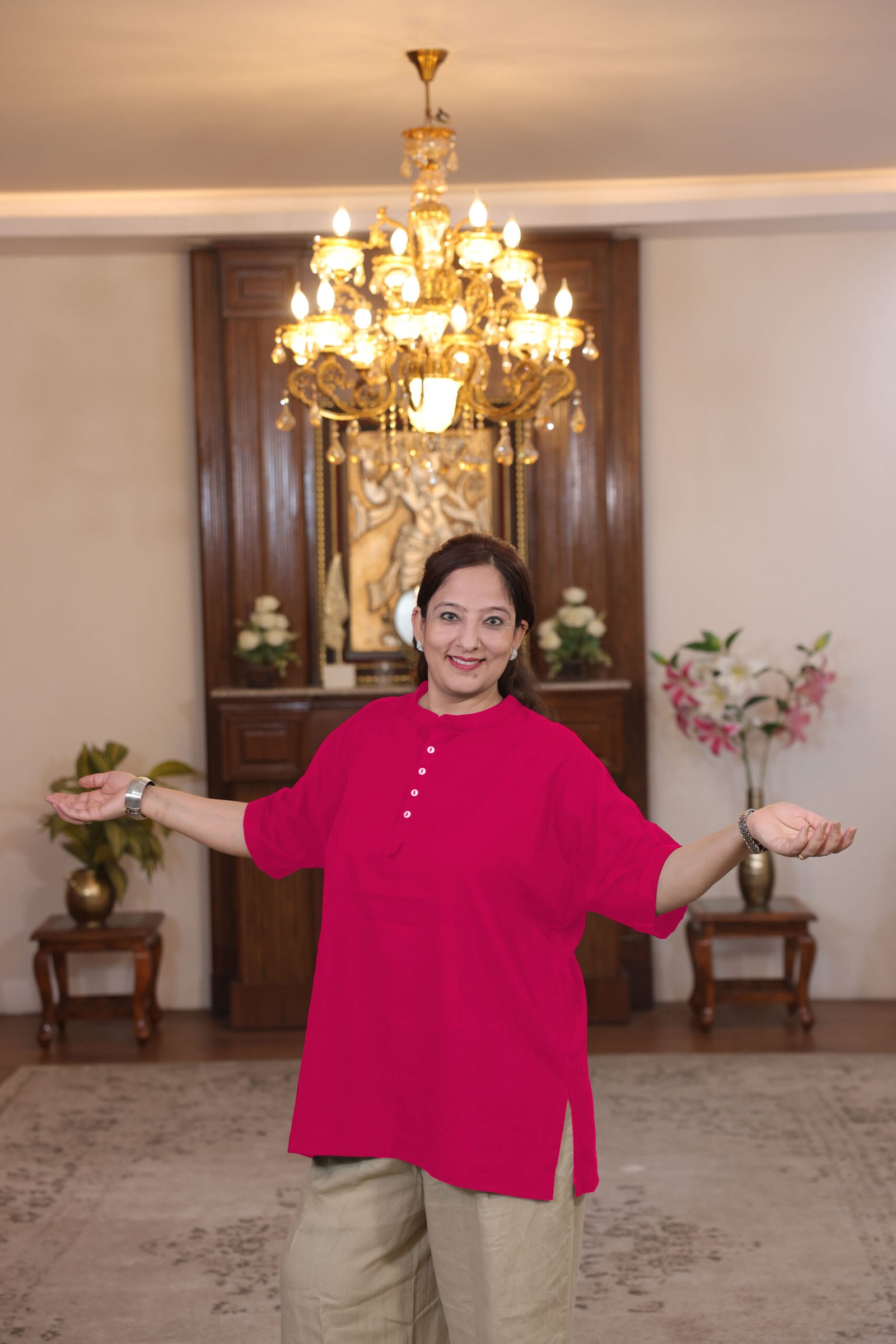 full kaftan (hot pink)