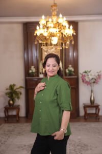 Home front stitched shirt (green)