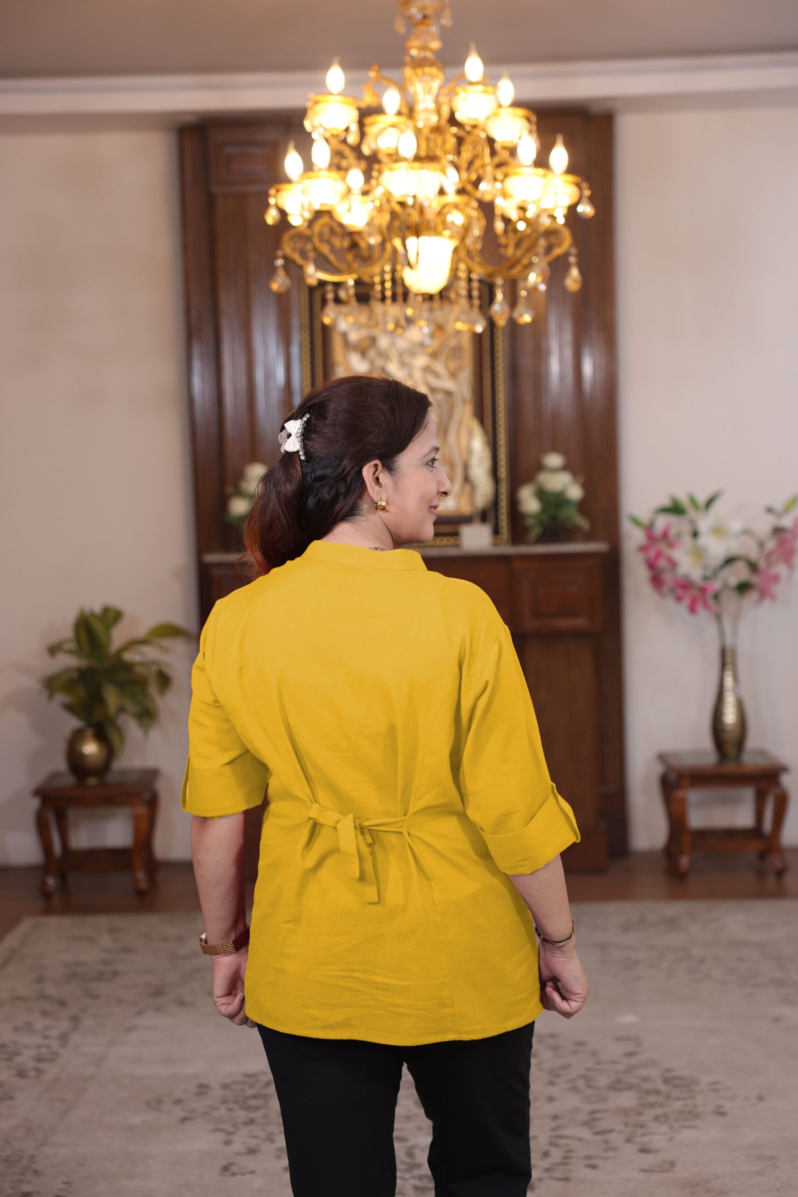 front stitched shirt (yellow)