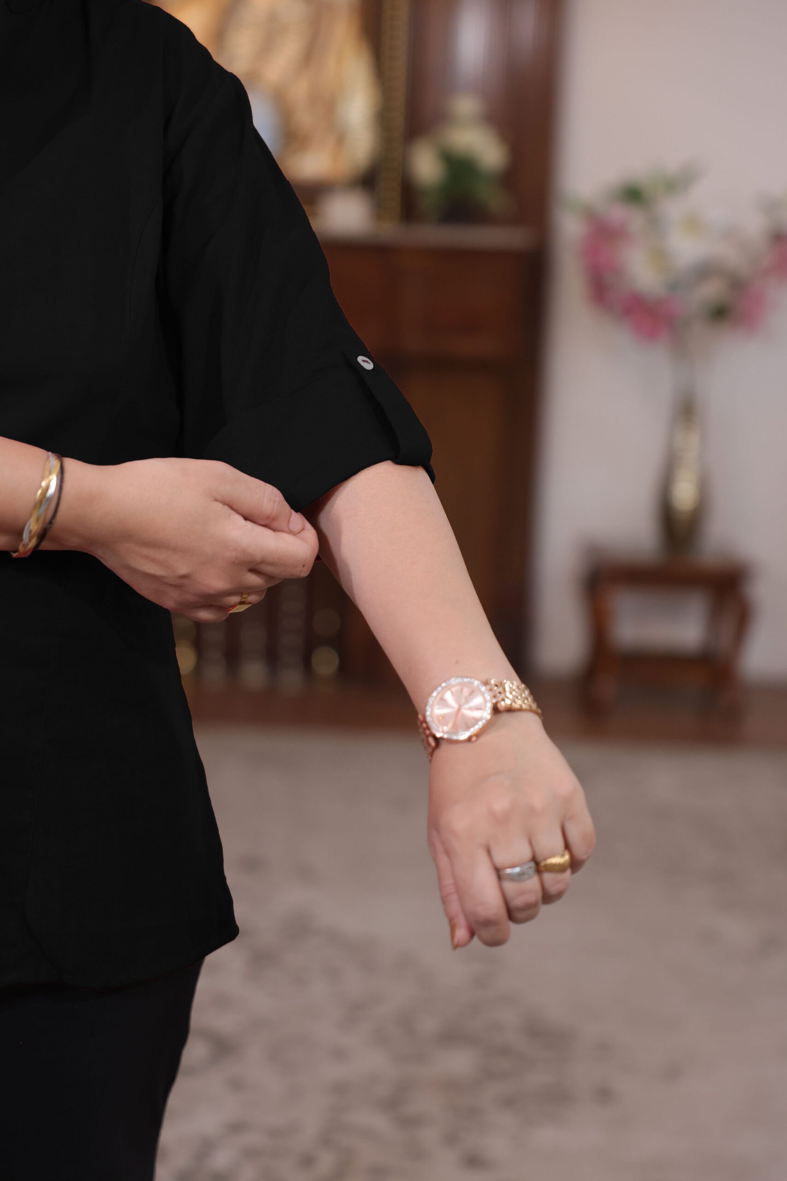 front stitched shirt (black) front stitched shirt (black)