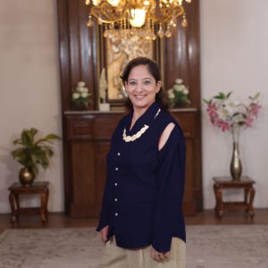 shirt with detachable sleeves (blue)