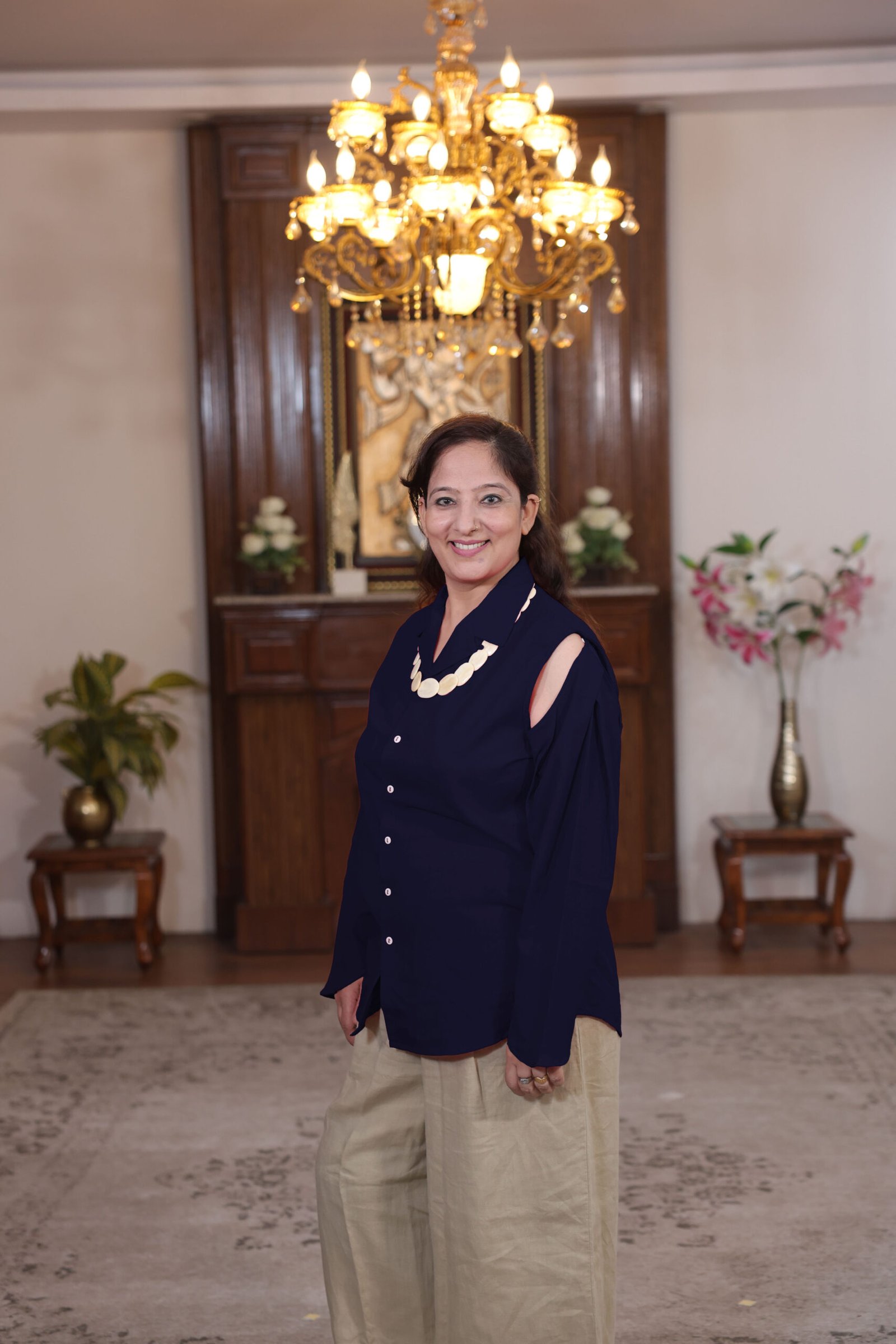 shirt with detachable sleeves (blue)