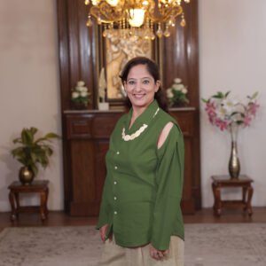 shirt with detachable sleeves (green)