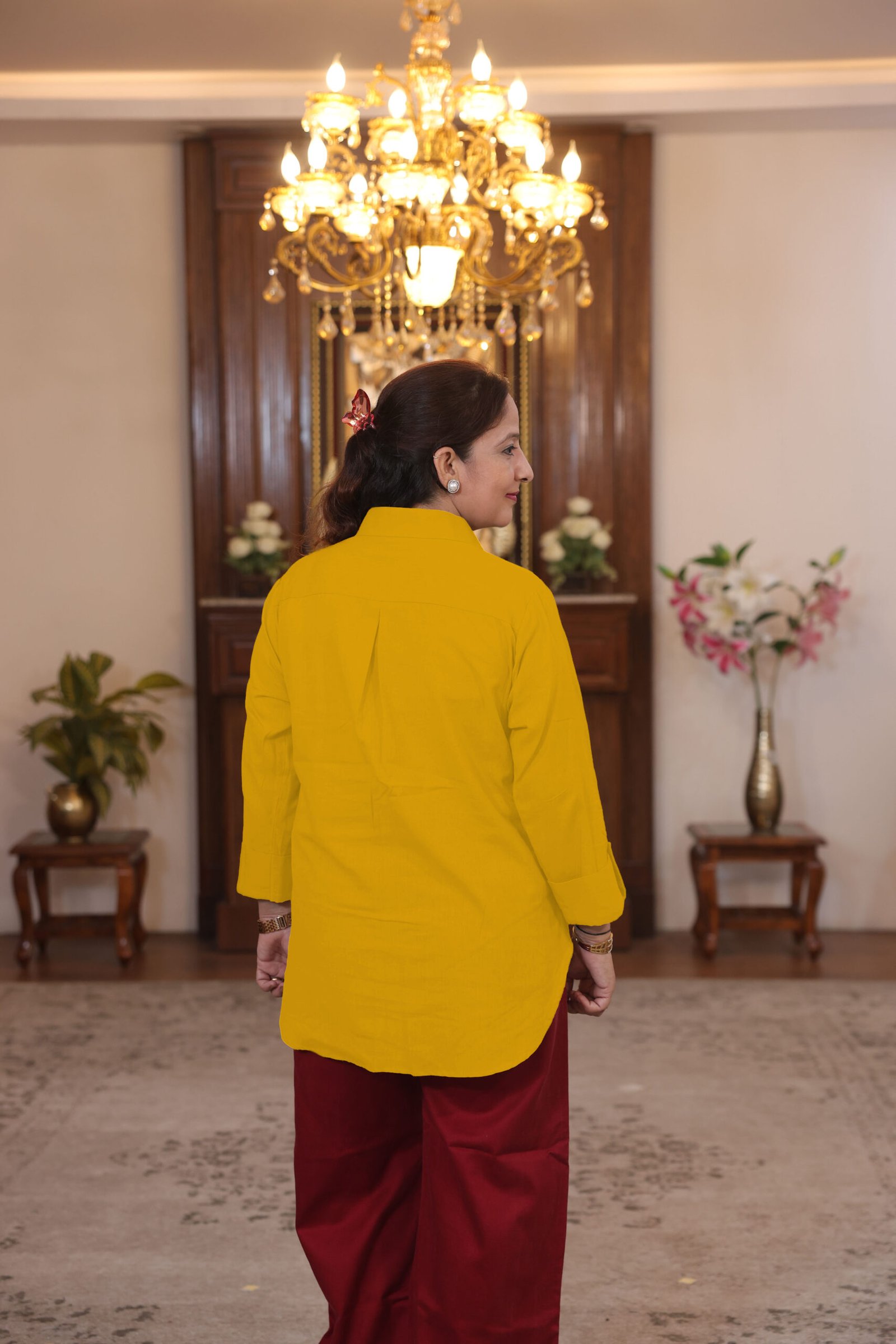 collar shirt (yellow)