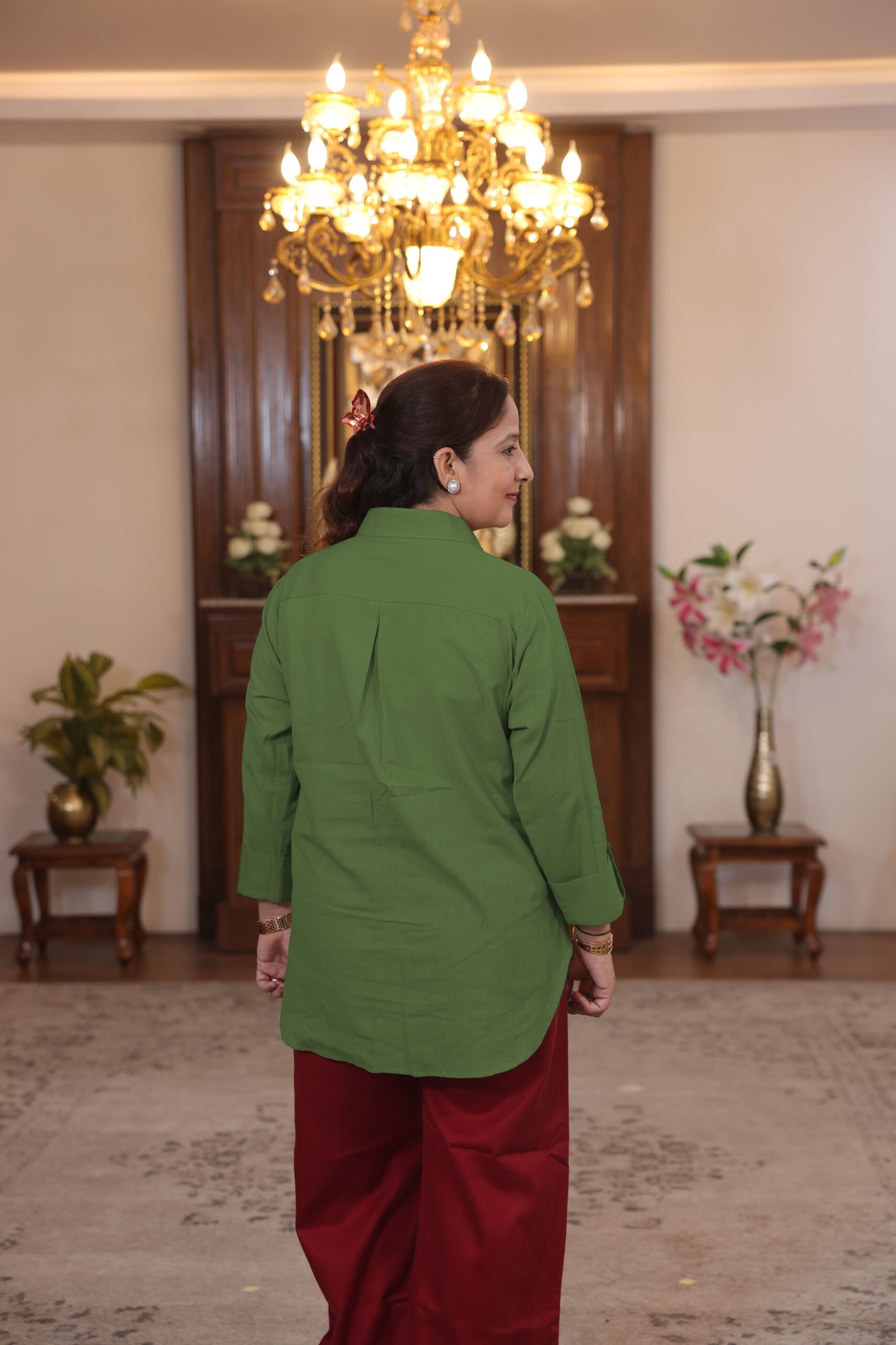 collar shirt (green)