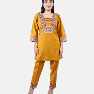 Golden Kurti Set