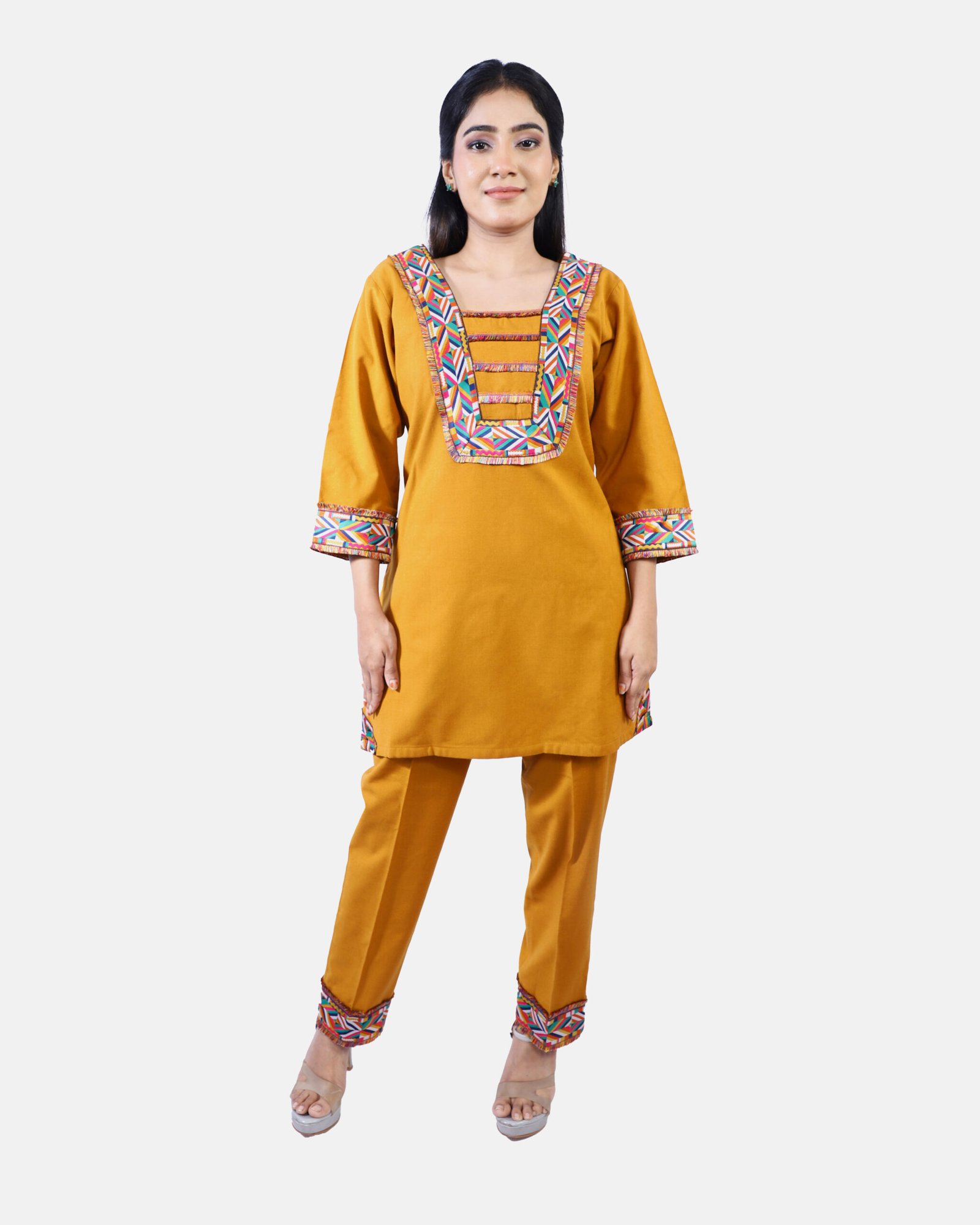 Golden Kurti Set