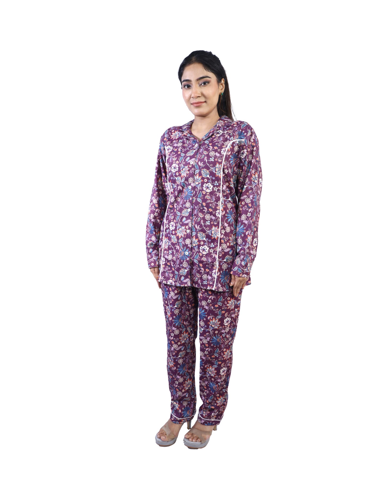 mulberry floral 2 piece kurta set for women