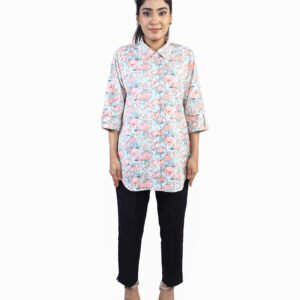 trendy floral printed kurti